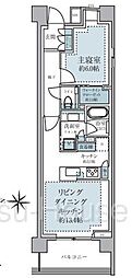 パークシティー高田馬場 1LDKの間取図画像
