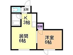 間取図画像 1LDK