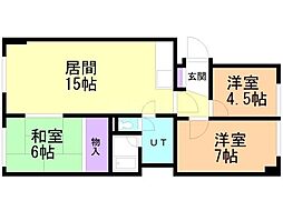 間取図画像 3LDK