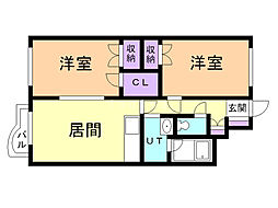 間取図画像 2LDK