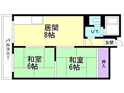 間取図画像 2LDK