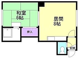 マクセル35/100 1LDKの間取図画像