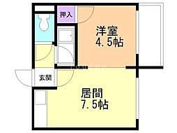 間取図画像 1LDK