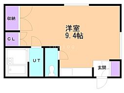 プチハウス ワンルームの間取図画像
