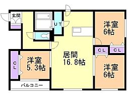 間取図画像 3LDK