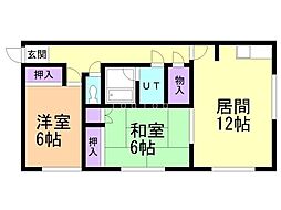 間取図画像 2LDK