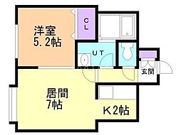 間取図画像 1LDK