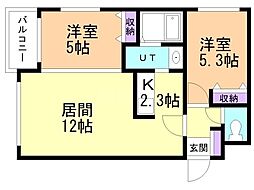 間取図画像 2LDK