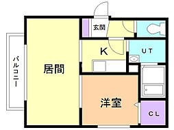 間取図画像 1LDK