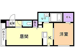 間取図画像 1LDK
