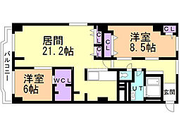 間取図画像 2LDK