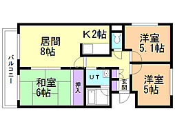 間取図画像 3LDK