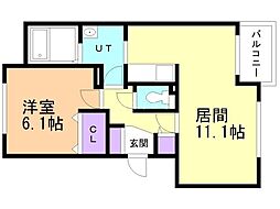 間取図画像 1LDK