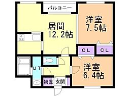 間取図画像 2LDK