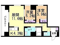間取図画像 2LDK
