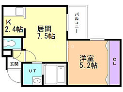 間取図画像 1LDK