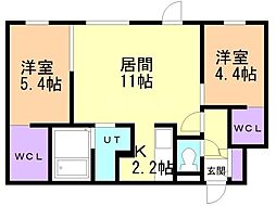 間取図画像 2LDK