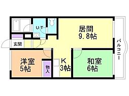 間取図画像 2LDK