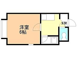 ラガール栄町 1Kの間取図画像