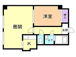 間取図画像 1LDK