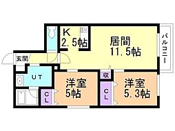 間取図画像 2LDK
