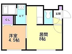 間取図画像 1LDK