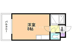 マトリックス北12条 ワンルームの間取図画像
