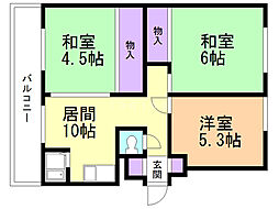 CUBLE 3LDKの間取図画像