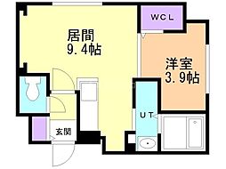 LanzadorN17 1LDKの間取図画像