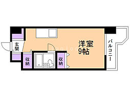 ラ・パルフェ・ド・札幌 ワンルームの間取図画像