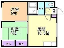 エクシード32 2LDKの間取図画像