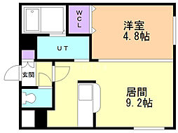 PARKEASTRESIDENCE 1LDKの間取図画像