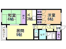 間取図画像 2LDK