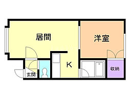 間取図画像 1LDK