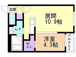 間取図画像 1LDK