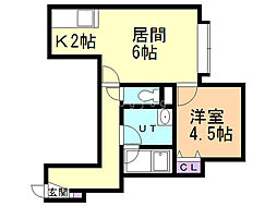 間取図画像 1LDK