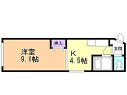 プルミエ・501 1LDKの間取図画像