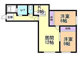 間取図画像 2LDK