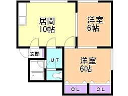 間取図画像 2LDK