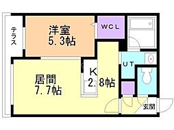間取図画像 1LDK