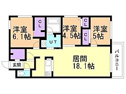 間取図画像 3LDK