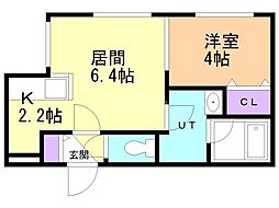 間取図画像 1LDK