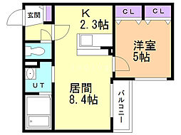 間取図画像 1LDK