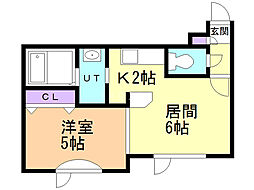 間取図画像 1LDK