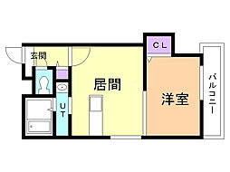 ディッセン豊平橋 1LDKの間取図画像