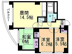 タワーマンション粕谷3 3LDKの間取図画像