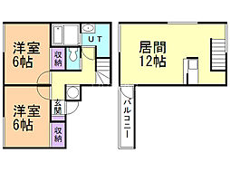F2/Style 2LDKの間取図画像