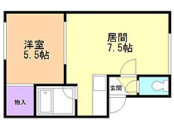 ウィーンストーン壱番館 1LDKの間取図画像