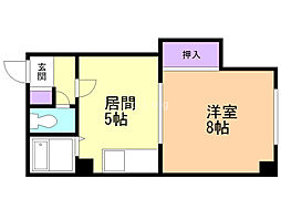 プレジデンス・リーベ 1DKの間取図画像