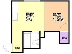 サンハイツ 1DKの間取図画像